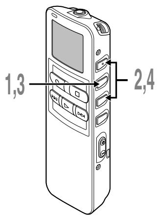 OLYMPUS DS2 - Réglage de l'intervalle de saut (SKIP SPACE) - 1