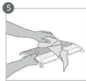 HOTPOINT BS901AA - Procedure de nettoyage de l'accessoire antigivre - 5
