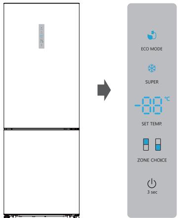 DARTY B645N4BFE - Control panel - 1