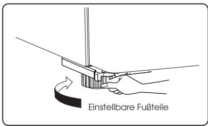 DARTY B645N4BFE - Nivellierung des Geräts - 2