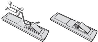 PIONEER N-PO1 K BLACK - Mise en place des piles - 1