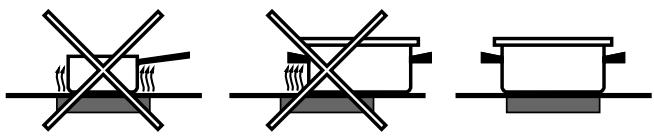 HOTPOINT-ARISTON PH 741 RQO - Quelques conseils pratiques pour maîtriser l'utilisation des brûleurs centraux "demi-poissonnière - 3