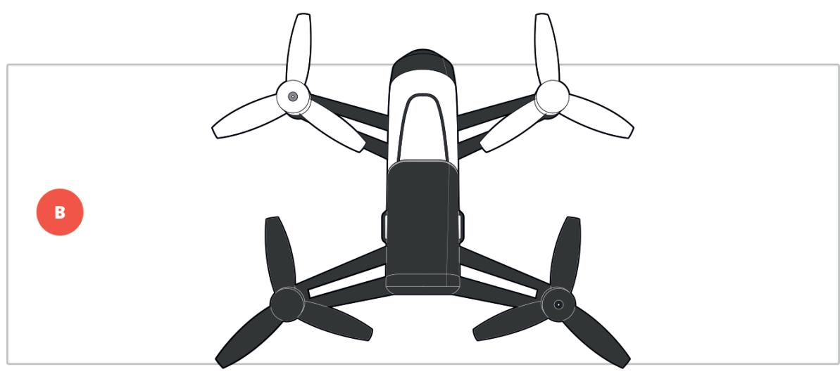 PARROT BEBOP 2 ROUGE / NOIR - Changer les hélices - 2