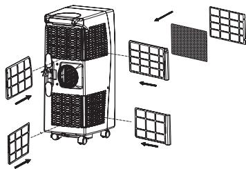 PROLINE AC 100 S ARGENT - Installation du filtre au charbon (S) - 1