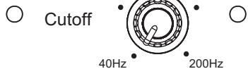 JBL SB 300 - Molette de filtre PASSIF du subwoofer - 1