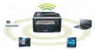 SAMSUNG SL-C430 - Prend en charge diverses méthodes de paramétrage du réseau sans fil - 1