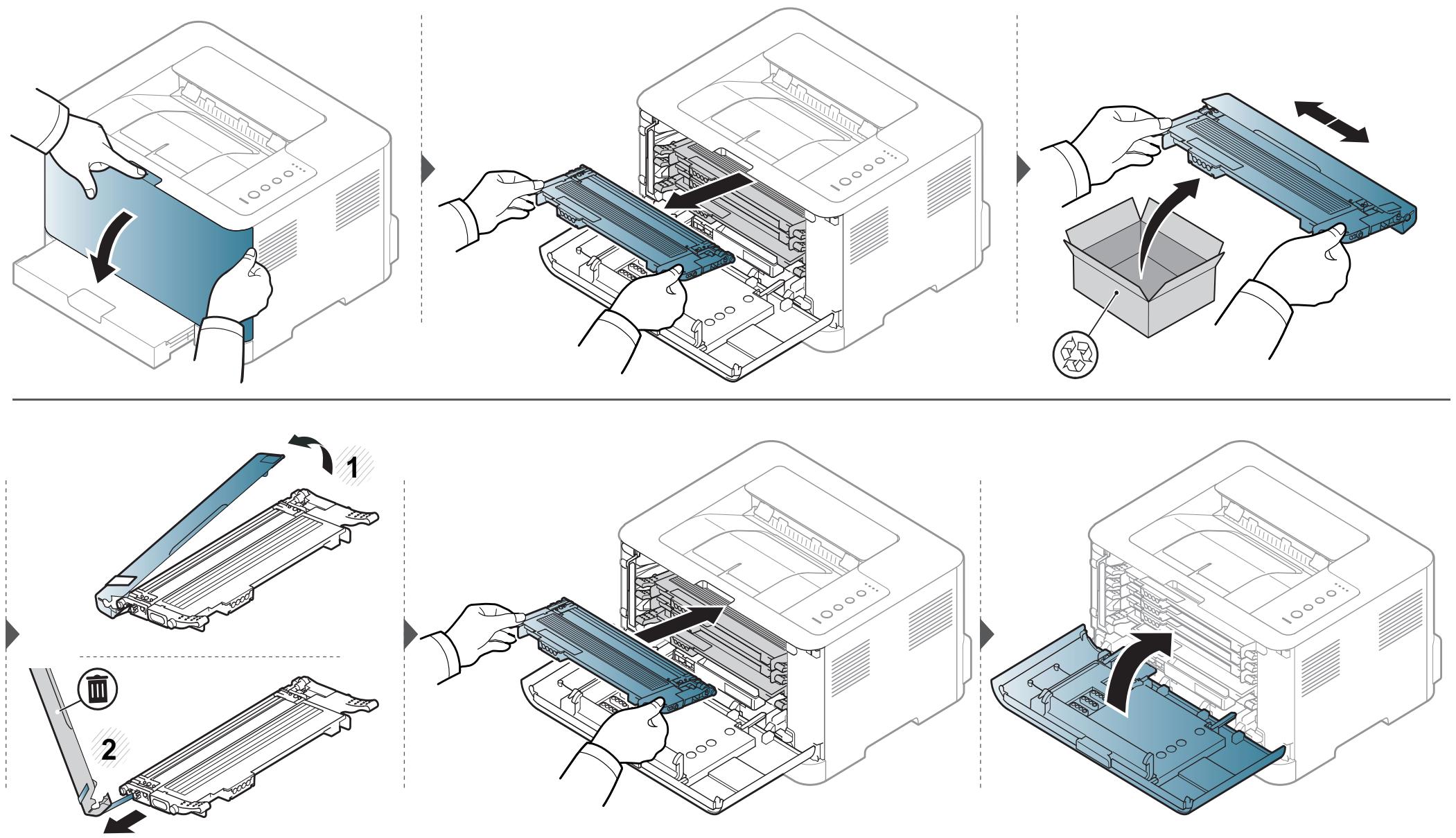 SAMSUNG SL-C430 - Remplacement de la cartouche de toner - 1