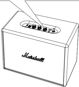 MARSHALL WOBURN CREAM - Réglage du volume/des basses/des AIGUS - 3