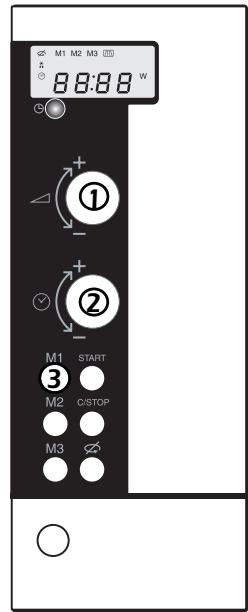 DE DIETRICH DME 315 WE1 BLANC - Touches memoire M1 / M2 / M3 - 4