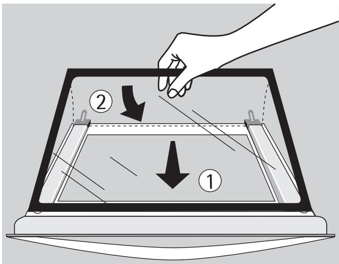 ARTHUR MARTIN FE6412NG - Remettre en place la vitre supérieure - 1