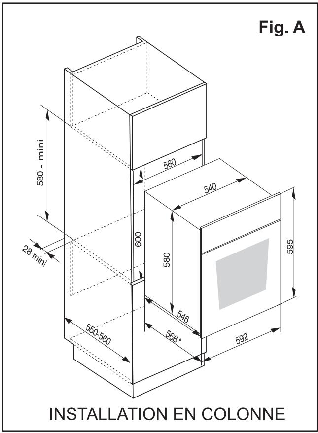 ARTHUR MARTIN FE6412NG - Mise en place de l'appareil - 1