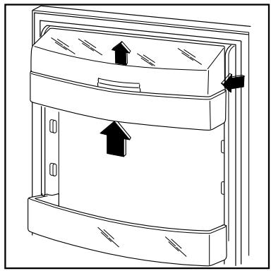 ELECTROLUX ARD 39391 X - Positionnement des balconnets de la contre-porte - 1