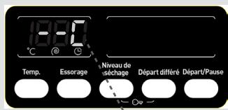 PROLINE WDP 1275 - 1- Sélection de la température de l'eau de lavage - 2