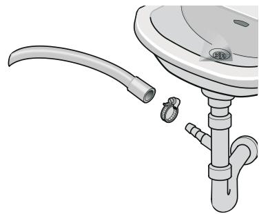 PROLINE WDP 1275 - Raccordement du tuyau de vidange - 1