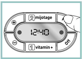 SEB VC 7002.00 - B) Pour permettre l'horloge à l'heure ou si l'afficheur ne clignote plus - 3