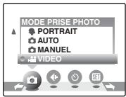 FUJIFILM A510 - Régler l'appareil photo sur le mode vidéo. - 1