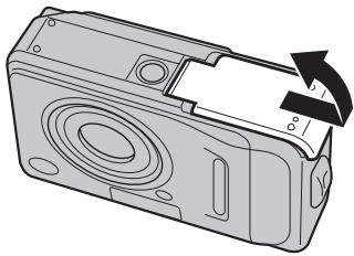 FUJIFILM A510 - Ouvrez le couvercle du compartiment piles. - 1