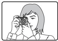 FUJIFILM A510 - Comment tenir votre appareil photo - 1