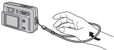 FUJIFILM A510 - Fixez la dragonne comme indiquée en 1 et 2. - 4