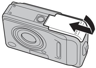 FUJIFILM A510 - Ouvrez le couvercle du compartiment piles. - 6