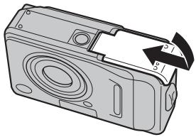 FUJIFILM A510 - Refermez le couvercle du compartiment piles. - 1