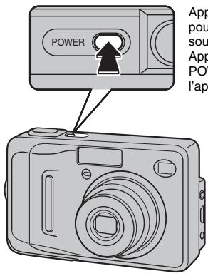 FUJIFILM A510 - Mise sous tension de l'appareil photo en mode photographie - 1