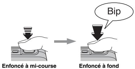 FUJIFILM A510 - Appuyez à fond sur le déclencheur. - 1