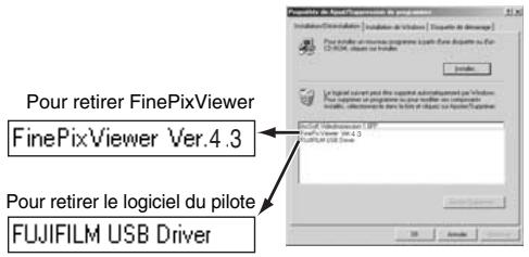FUJIFILM A510 - Déinstallation du logiciel - 2