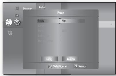 SAMSUNG HT-BD8200T - Réglage du proxy - 1