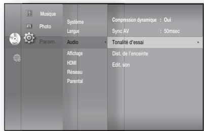 SAMSUNG HT-BD8200T - Réglage de la tonalité d'essai - 2