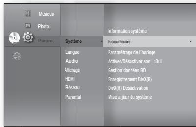 SAMSUNG HT-BD8200T - Sélectionnez votre fuseau horaire - 1