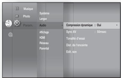 SAMSUNG HT-BD8200T - Réglage de la tonalité d'essai - 1