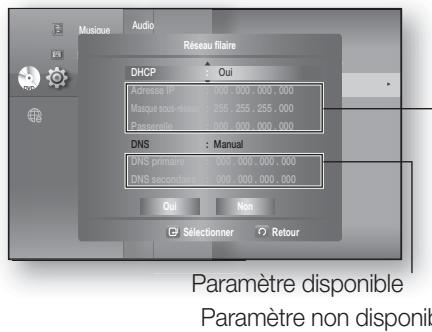 SAMSUNG HT-BD8200T - Configuration des options réseau - 2