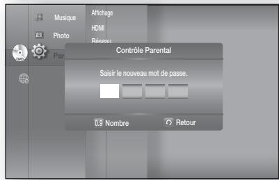 SAMSUNG HT-BD8200T - Configuration du controle parental - 4