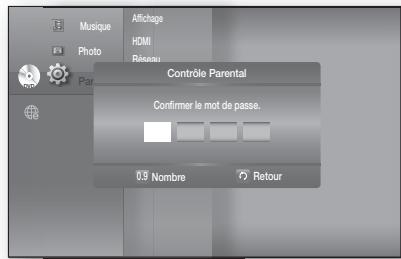 SAMSUNG HT-BD8200T - Configuration du controle parental - 5