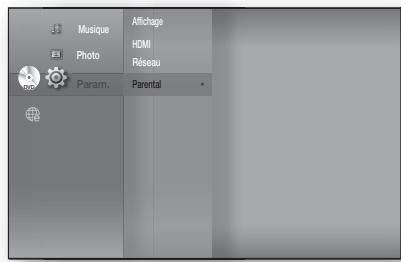 SAMSUNG HT-BD8200T - Configuration du controle parental - 3