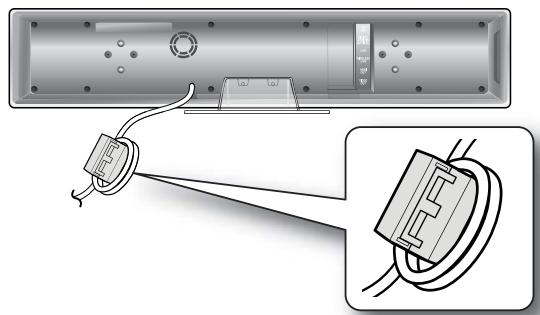 SAMSUNG HT-BD8200T - Fixation du TORE en ferrite au CORDON d'alimentation de l'unite principale - 1
