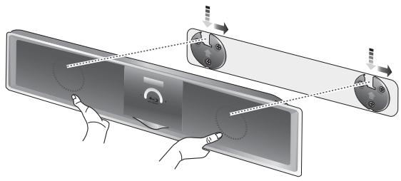 SAMSUNG HT-BD8200T - Installation de la fixation MURALE - 2