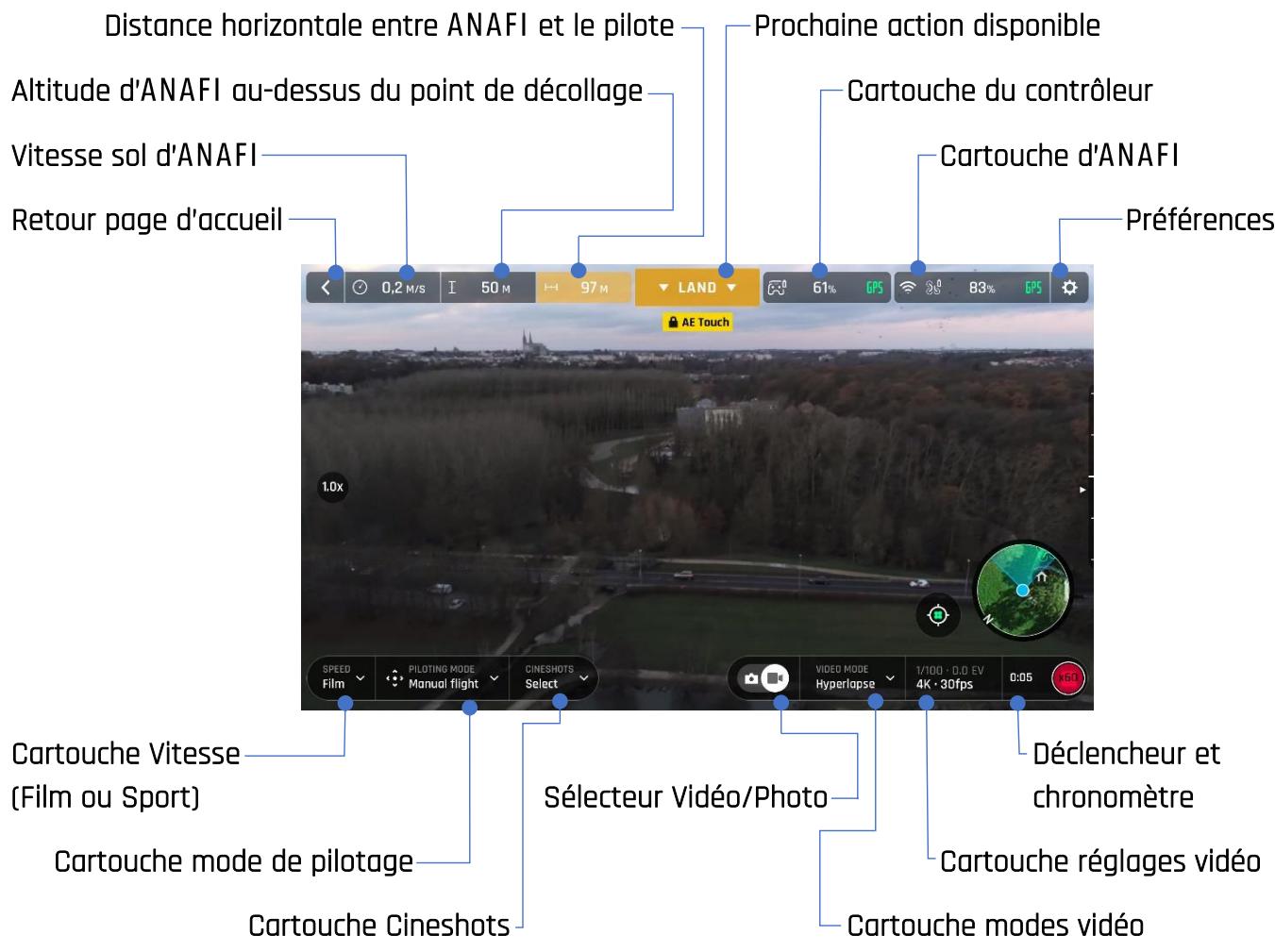 PARROT Anafi Extended - Presentation de freeflight 6 - 1