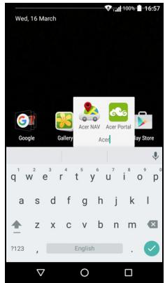 ACER LiQUiD ZEST4G BLEU - Ajouter ou supprimer des dossiers - 2