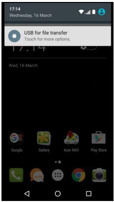 ACER LiQUiD ZEST4G BLEU - Zone de notification et statut - 3
