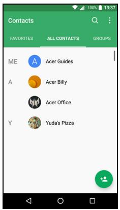 ACER LiQUiD ZEST4G BLEU - Gérer vos contacts - 1