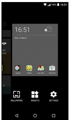 ACER LiQUiD ZEST4G BLEU - Changer le fond d'écran - 1