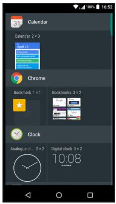 ACER LiQUiD ZEST4G BLEU - Ajouter des widgets à l'écran d'accueil - 2