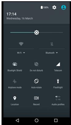 ACER LiQUiD ZEST4G BLEU - Zone de notification et statut - 4
