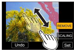 PANASONIC LUMIX DC-TZ90 - Drag your finger over the part you want to erase - 1