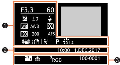 PANASONIC LUMIX DC-TZ90 - Detailed information display - 1