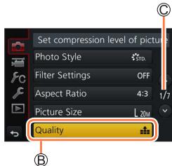 PANASONIC LUMIX DC-TZ90 - Touch the menu item - 1