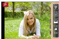 PANASONIC LUMIX DC-TZ90 - Using function buttons with touch operations - 1