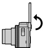 PANASONIC LUMIX DC-TZ90 - Rotate the monitor as shown in the figure - 1